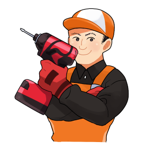 職人イラスト-帽子・ドライバー